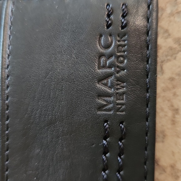 Marc New York Brown Leather Card Holder - Picture 2 of 6